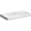 Image de Geberit, Lavabo, Keramag / lavabo Smyle Square 90 cm blanc avec revêtement sans trou pour robinet 500250018 (480 mm, 900 mm)