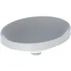 Image de Geberit, Lavabo, Lavabo da incasso ovale Keramag VariForm, 500x400 mm, senza foro per rubinetto, senza troppopieno (400 mm, 500 mm)