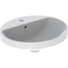 Image de Geberit, Lavabo, Keramag VariForm lavabo encastré ovale, 500x450mm, avec trou pour robinet, avec trop-plein (450 mm, 500 mm)