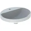 Image de Geberit, Lavabo, Keramag VariForm lavabo encastré ovale, 500x450mm, avec trou pour robinet, sans trop-plein (450 mm, 500 mm)