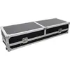 Image de Roadinger Console Road Table 2xTT avec support pour ordinateur portable, Meuble DJ, Noir