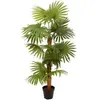 Image de Europalms, Plantes artificielles, Palmier éventail, plante artificielle, 130cm (130 cm)