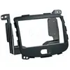 Image de ACV, Installation autoradio, Cadre radio Hyundai 2 DIN noir/aspect caoutchouc