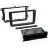 Image de ACV, Installation autoradio, 281320-10-1 Cache-radio Seat / Skoda / VW, noir (2 DIN avec compartiment de rangement)