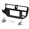 Image de ACV, Installation autoradio, Cadre d'autoradio Kia 2 DIN noir