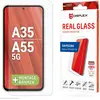 Image de Displex Real Glass, 2D Panzerglas (1 pcs, Samsung Galaxy A35, Samsung Galaxy A55), Téléphone portable : film de protection, Transparent