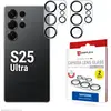 Image de Displex Full Cover Camera Lens Glass, Kamera Schutzglas, Platte, Doppelpack (2 pcs, Samsung Galaxy S25 Ultra), Téléphone portable : film de protection, Transparent, Noir