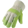 Image de Asatex, Gants de protection, Gants en cuir synthétique taille 10,5 vert/naturel Catégorie EPI I (10)