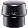 Image de Halder, Outils de frappe : accessoires, Insert de frappe pour marteau de protection SIMPLEX, d.60, caoutchouc composite.