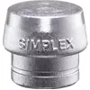 Image de Halder, Outils de frappe : accessoires, Tête de marteau SIMPLEX Ø 80 mm métal tendre argent dur