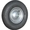 Image de müba, Roulettes pour meubles, Roue pneumatique Ø 400 mm Largeur de roue 100 mm avec chambre à air, axe