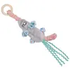 Image de Nobby Souris en peluche élastique avec anneau en bois (Jouet en peluche chat), Jouets pour chat