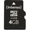 Image de Intenso Flash (4 Go, microSDHC), Carte mémoire, Noir