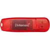 Image de Intenso Ligne arc-en-ciel (128 Go, USB-A), Clé USB, Rouge