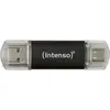Image de Intenso Twin Line (128 Go, USB-A, USB-C), Clé USB, Noir