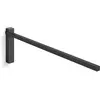 Image de Zack, Porte-serviettes + crochets pour serviettes, Porte-serviettes Barre porte-serviettes CARVO 44 cm en acier inoxydable noir mat