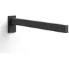 Image de Zack, Porte-serviettes + crochets pour serviettes, Porte-serviettes LINEA acier inoxydable noir mat pour montage mural