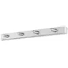 Image de ZACK Accolo kapstok met 4 haken 40cm RVS-look