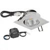 Image de EVN, Applique + plafonnier, PC24N61402 P-LED Plafonnier quad orientable Alu poli IP20 3000K 6W (620 lm)