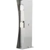 Image de Ledino, Multiprise, Colonne de prises 2er Connect D2, Acier inoxydable Design extérieur Colonne électrique (2x)