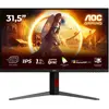 Image de AOC U32G4U Fast IPS Monitor,,, 2x HDMI, DisplayPort, USB Hub (3840 x 2160 pixels, 31.50"), Moniteur, Noir, Rouge