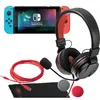 Image de Snakebyte Gamer Kit Sound & Protect (NSW) - noir rouge (Filaire), Casque gaming, Rouge, Noir