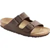 Image de Birkenstock, Unisexe, Sandales, Arizona Birko-Flor Nubuk Normal, Marron, (45)