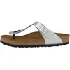 Image de Birkenstock, Femmes, Sandales, Gizeh Birko-Flor schmal, Argent, (36)