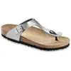 Image de Birkenstock, Femmes, Sandales, Gizeh Birko-Flor étroit, Argent, (41)