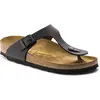 Image de Birkenstock, Unisexe, Sandales, Gizeh Birko-Flor étroit, Noir, (38)