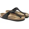 Image de Birkenstock, Femmes, Sandales, Gizeh Birko-Flor étroit, Noir, (39)