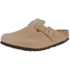 Image de Birkenstock, Unisexe, Sandales, Boston Nubuck huilé Normal, Marron, (46)
