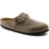 Image de Birkenstock, Hommes, Sandales, Boston nubuck huilé Étroit, Marron, (45)
