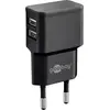 Image de Goobay USB-Ladegerät 2-fach (12 W, 2 ports), Chargeur USB, Noir