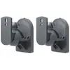 Image de Goobay Universel (1 paire, Installation murale, Inclinable, Pivotant), Pied + support mural pour enceinte, Noir