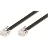 Image de Goobay Câble de raccordement modulaire, noir, 3 m, Téléphone : accessoires