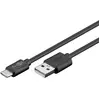 Image de Goobay Câble USB 2.0 USB-C  vers USB A, noir, 1 m (1 m, USB 2.0), Câble USB