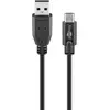Image de Goobay Câble USB 2.0 USB-C  vers USB A, noir, 3 m (3 m, USB 2.0), Câble USB