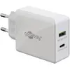 Image de Goobay Chargeur Rapide Double USB (30 W), Chargeur USB, Blanc