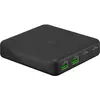 Image de Goobay USB-C PD GaN Multiport-Tischladegerät 65 W schwarz (65 W, 4 ports), Chargeur USB, Noir