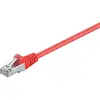 Image de Goobay CAT 5e Câble patch, SF/UTP, rouge, 2 m (SF/UTP, CAT5e, 2 m), Câble réseau