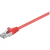Image de Goobay CAT 5e Câble patch, SF/UTP, rouge, 3 m (SF/UTP, CAT5e, 3 m), Câble réseau