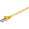 Image de Goobay CAT 5e Câble patch, SF/UTP, jaune, 5 m (SF/UTP, CAT5e, 5 m), Câble réseau