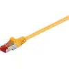 Image de Goobay CAT 6 Câble patch, S/FTP (PiMF), jaune, 0.5 m (S/FTP, CAT6, 0.50 m), Câble réseau