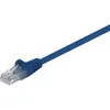 Image de Goobay CAT 5e Câble patch, U/UTP, bleu, 5 m (U/UTP, CAT5e, 5 m), Câble réseau