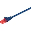 Image de Goobay CAT 6 Câble patch, U/UTP, bleu, 0.5 m (U/UTP, CAT6, 0.50 m), Câble réseau