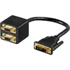 Image de Goobay Dvi   VGA (DVI, 15 cm), Adaptateur données + vidéo, Noir