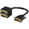 Image de Goobay DVI   2x DVI (0.10 m), Câble vidéo, Noir