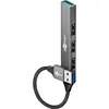 Image de Goobay Hub USB Slim 4 ports, USB-A vers USB-A, USB 3.2 (USB-A, 4 ports), Station d’accueil + hub USB, Gris