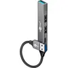 Image de Goobay 74458 (USB-A, 4 ports), Station d’accueil + hub USB, Gris